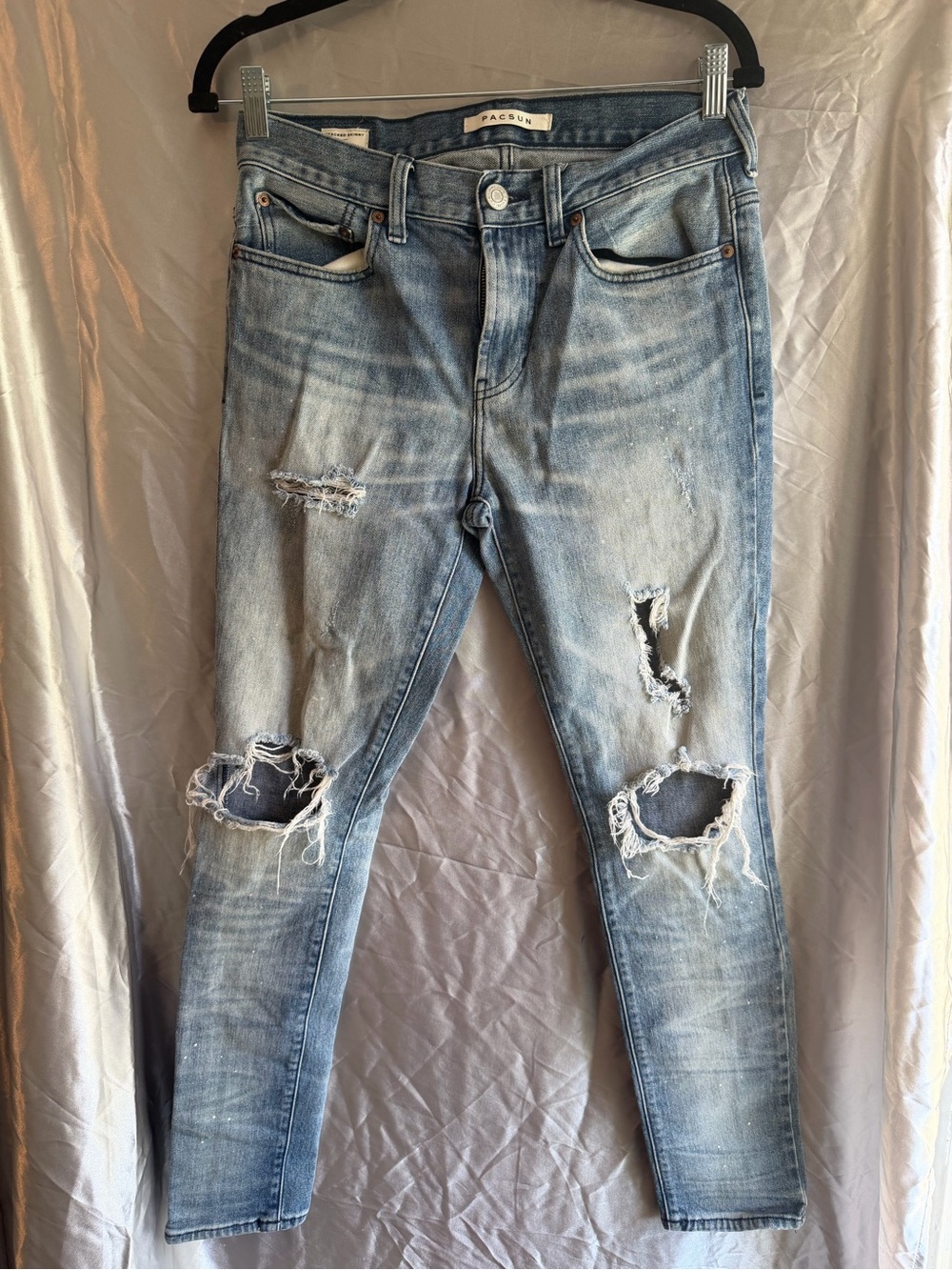 Pacsun Distressed Stacked Jeans Size 29x30